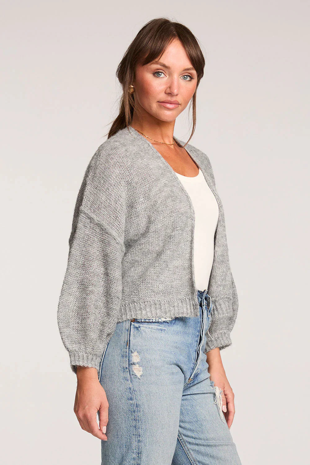 Heather Grey Kiva Cardigan