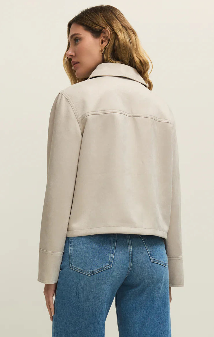 Crystal Dillon Suede Jacket